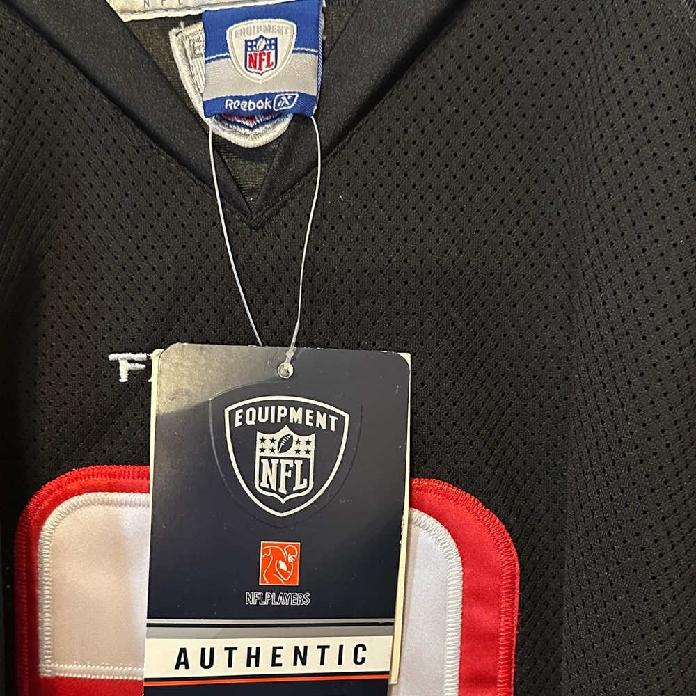 Reebok Men’s Black NFL Equipment Jersey with Red & White Trim